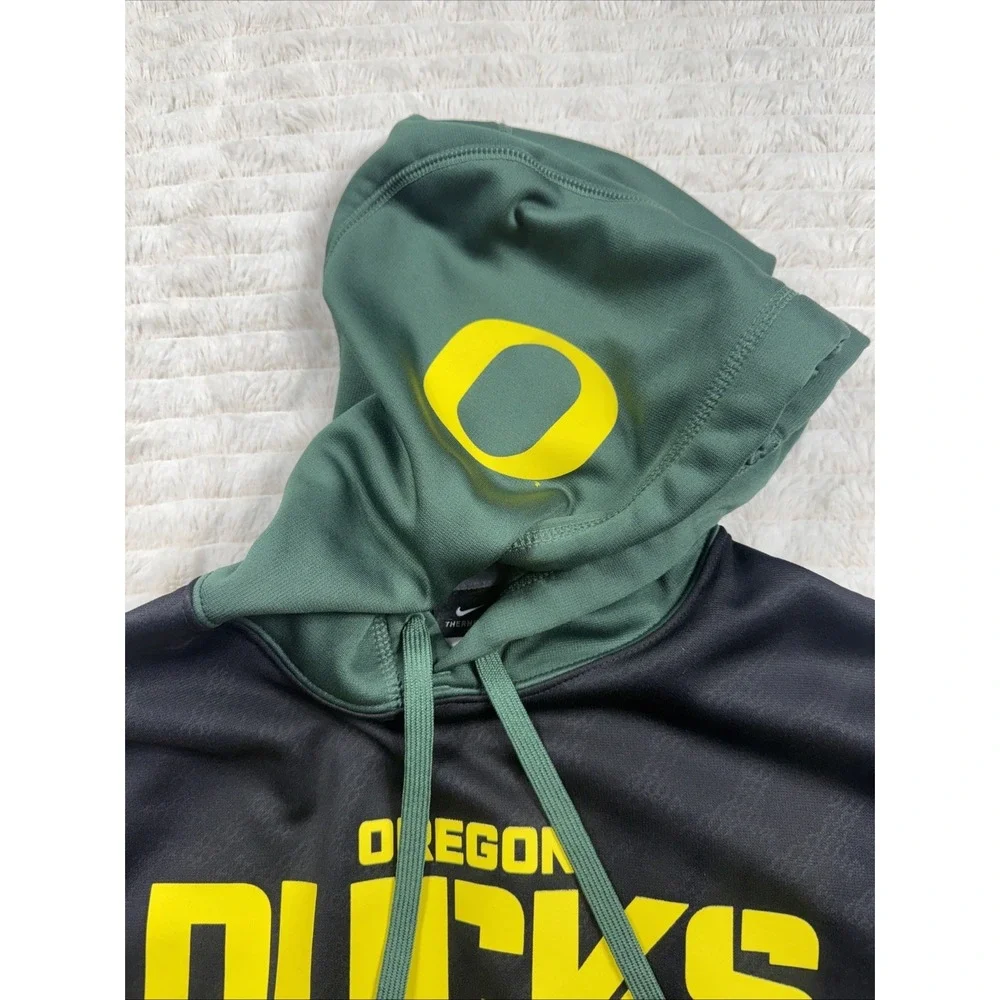 Nike Therma-Fit Oregon Ducks Hoodie Men's‎ Med Black/Green Sweatshirt Football